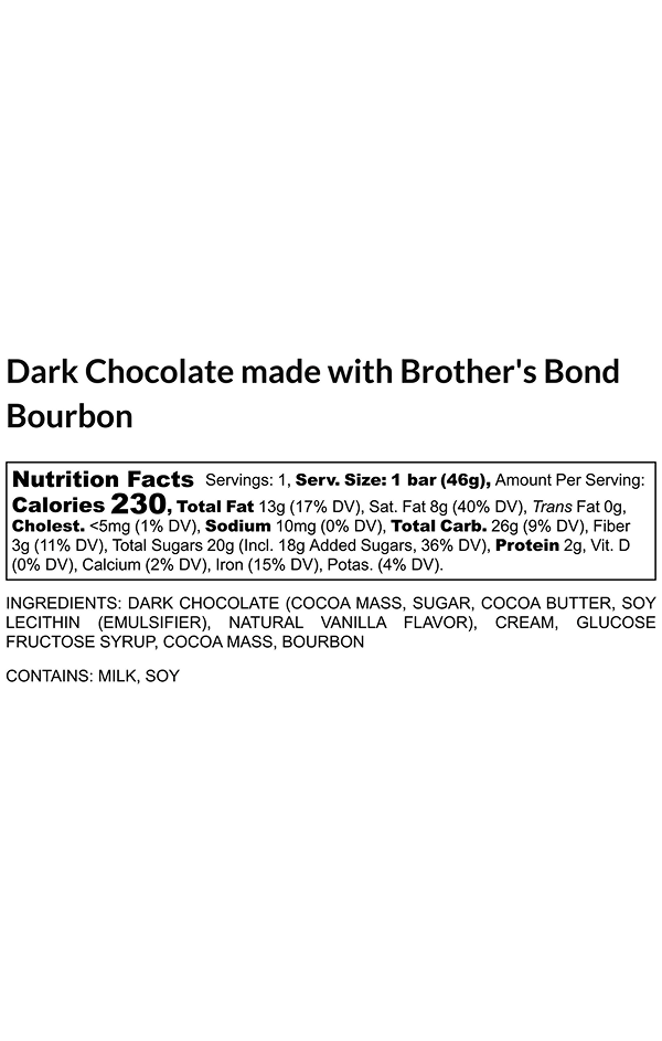 Brother's Bond Dark Chocolate Bars (4-PACK)