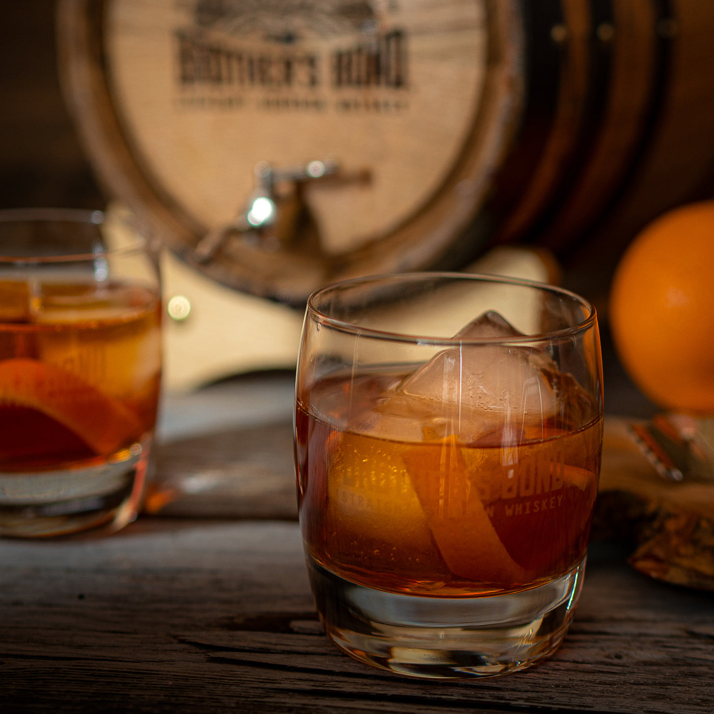 Barrel-Aged Brother's Fashioned